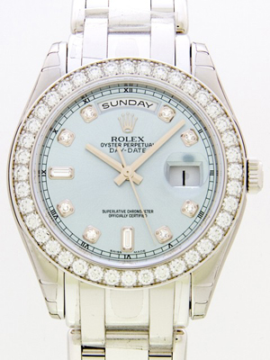 ロレックススーパーコピー ROLEX デイデイト 18946A アイスブルー メンズ PT