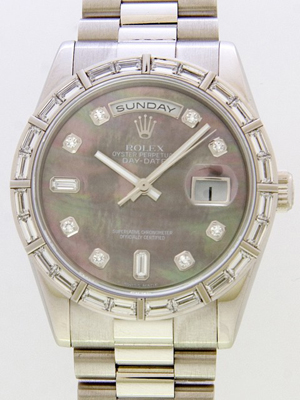 ロレックススーパーコピー ROLEX デイデイト 118366NCA プレジデントブレス ブラックシェル