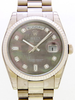 ロレックススーパーコピー ROLEX デイデイト 118239NCA プレジデントブレス ブラックシェル