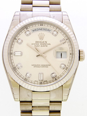 ロレックススーパーコピー ROLEX デイデイト 118239A プレジデントブレス シルバー