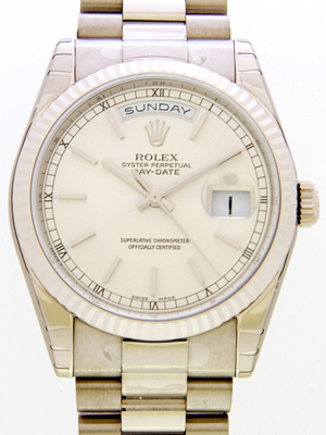 ロレックススーパーコピー ROLEX デイデイト 118239 プレジデントブレス シルバー