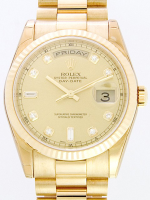 ロレックススーパーコピー ROLEX デイデイト 118238A プレジデントブレス シャンパン