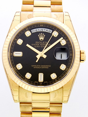 ロレックススーパーコピー ROLEX デイデイト 118238A プレジデントブレス ブラック