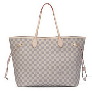 ルイヴィトンスーパーコピー LOUIS VUITTON ダミエ アズール ネヴァーフルGM トートバッグ ホワイト N51108