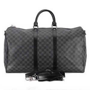 ルイヴィトンスーパーコピー　ダミエ?グラフィット　LV　バッグ キーポル?バンドリエール55 ストラップ付き N41413