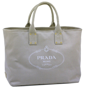 プラダスーパーコピー バッグ PRADA ラージトート デニム ショルダーバッグ ベージュ BN2091