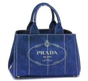 プラダスーパーコピー バッグ PRADA トートバッグ デニム キャンバス ブルー B1877B3