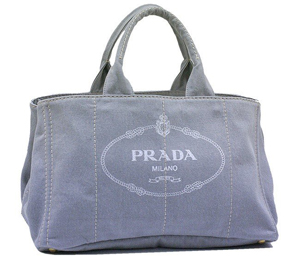 プラダスーパーコピー バッグ PRADA トートバッグ デニム キャンバス グレー B1872B5