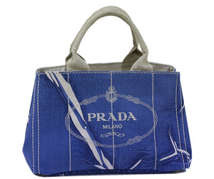 プラダスーパーコピー バッグ PRADA トートバッグ キャンバス ブルー BN1877 リネンキャンバス