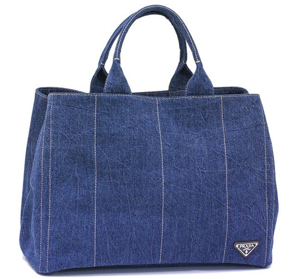 プラダスーパーコピー バッグ PRADA トートバッグ デニム キャンバス CANAPA ブルー VA0904