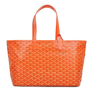 ゴヤールスーパーコピー トートバッグ サンルイPM オレンジ コットンキャンバス/カーフ GOYARD-024