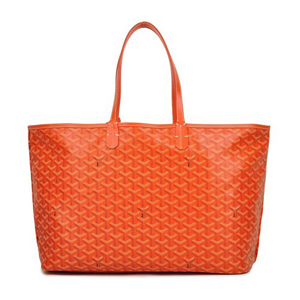 ゴヤールスーパーコピー トートバッグ サンルイPM オレンジ コットンキャンバス/カーフ GOYARD-025