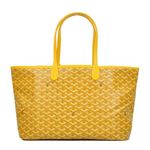 ゴヤールスーパーコピー トートバッグ サンルイPM イエロー コットンキャンバス/カーフ GOYARD-026