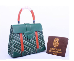 ゴヤールスーパーコピー バッグ サイゴンMM グリーン×レッド系 GOYARD-060