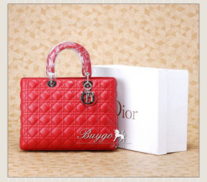 ディオールスーパーコピー バッグ 2012年春夏 レッド カナージュハンドバッグ VRB44511 DIOR