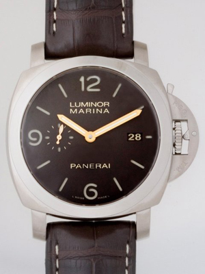 パネライスーパーコピー ルミノールマリーナ1950 3DAYS PAM00351 44mm シースルーバック ブラウン