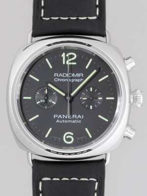 パネライスーパーコピー PANERAI ラジオミール クロノ PAM00369 42mm ブラック 自動巻