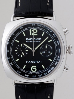 パネライスーパーコピー PANERAI ラジオミール クロノグラフ PAM00288 45mm ブラック