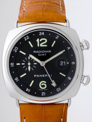 パネライスーパーコピー PANERAI ラジオミール GMT PAM00242 45mm ブラック 自動巻