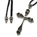 クロムハーツスーパーコピー ラージスペードクロス/ Large Spade Cross Pendant w/Leather chp62