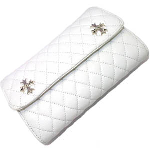 クロムハーツスーパーコピー Wave #4 Quilted White/Waveウォレット キルティッドホワイト chw31