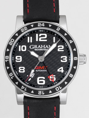 グラハムスーパーコピー シルバーストーン タイムゾーン GMT 2TZAS.B02A ブラックカーボン