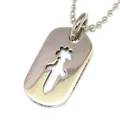 クロムハーツDogTag-SML CO Dagger スモールドッグタグカットアウトダガー chdt022