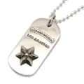クロムハーツDog Tag Rased Star/LA ロサンゼルス限定レイズドスタードッグタグ chdt025