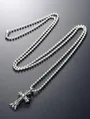 クロムハーツ ダブルCHクロス チャーム シルバーネックレス CHC-045