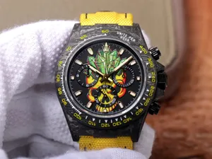 ロレックス デイトナ WWFの工場製品 RX-056 Cal.7750 ムーブメント搭載 カーボン メンズ 自動巻き