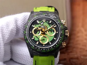 ロレックス デイトナ WWFの工場製品 RX-057 Cal.7750 ムーブメント搭載 カーボン メンズ 自動巻き