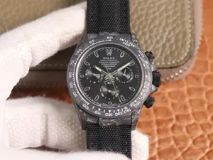 ロレックス デイトナ WWFの工場製品 RX-159 Cal.7750 ムーブメント搭載 カーボン メンズ 自動巻き