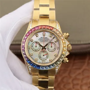 ロレックス デイトナ NOOBの工場製品 116598RBOW Cal.7750 ムーブメント搭載 316L メンズ 自動巻き