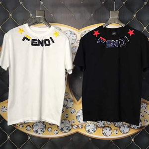 FENDI ( フェンディスーパーコピー ) neck Embroidery Tシャツ FD026