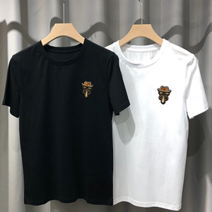 FENDI (フェンディスーパーコピー)スカル刺繍Ｔシャツ FD058