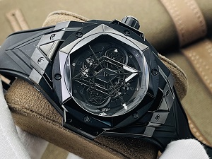 ウブロスーパーコピー HUBLOT ビッグバン パートナーシップ サンブルー II オールブラック 418.CX.1114.RX.MXM20