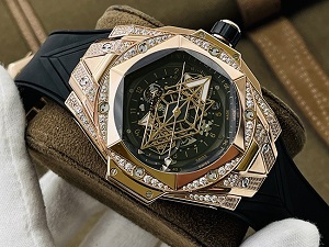 HUBLOT ウブロスーパーコピー ビッグ·バン ウニコ サンブルーⅡ キングゴールド パヴェ 418.OX.1108.RX.1604.MXM20