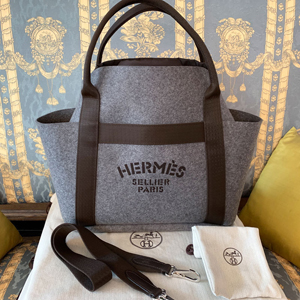 エルメス HERMES 限定 サックパンサージュ Sac de Pansage Groom グレー HM-010