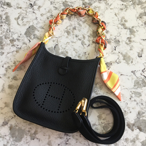 エルメス 希少品*HERMES*エヴリンEvelyneTPM/ブラックxゴールド金具 H069426CCAV