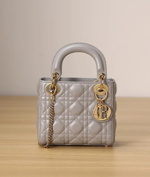 ディオール LADY DIOR ミニバッグ グレー（M0505ONGE_M41G）