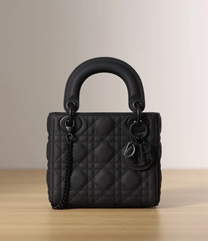 ディオール LADY DIOR ミニバッグ ウルトラマットカーフスキン ブラック（M0505SLOI_M989）