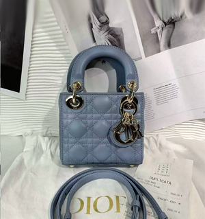 ディオール  LADY DIOR マイクロバッグ ダークブルー（S0856ONGE_M81B）