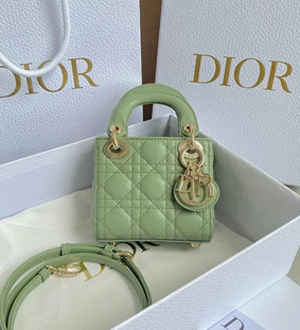 ディオール  LADY DIOR マイクロバッグ グリーン（S0856ONGE_M59H）