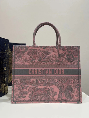 ディオール【ポップアップ限定】 ピンク DIOR BOOK TOTE バッグ ラージ（M1286ZTDT_M45E）