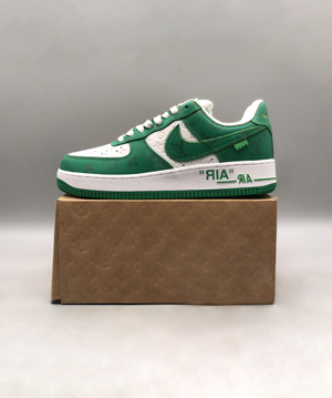 ナイキ x ルイヴィトン Air Force 1 Low By Virgil Abloh White green カジュアルシューズ スーパーコピー 1A9V9V