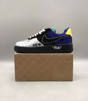 ナイキ x ルイヴィトン Air Force 1 Low ブラックカジュアルシューズ スーパーコピー 1A9VCH