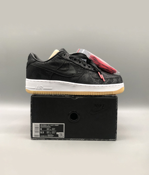 ナイキ エアフォース 1 ロー x クロット x フラグメント デザイン ブラック カジュアルスニーカー CZ3986-001（Nike Air Force 1 Low X Clot X Fragment Design Black）スーパーコピー