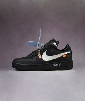 オフホワイト ナイキ エアフォース1 ロー ブラック/メタリック シルバー スニーカー AO4606-001 （Off-White x Nike Air Force 1 Low “Black” The Ten 10） スーパーコピー