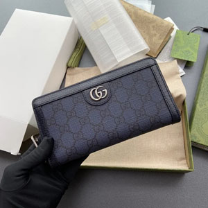 GUCCI / グッチ スーパーコピー オフィディア GG ジップアラウンドウォレット ブルー（706844 UULBN 4055）