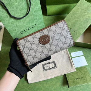 GUCCI / グッチ スーパーコピー インターロッキングG ラウンドジップ 長財布（673003 92TCG 8563）